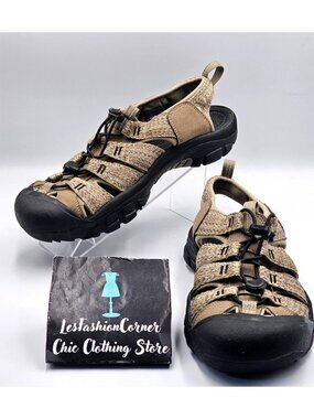 Keen Newport H2 Men's Beige Water-Resistant  Outdoor Hiking Sandals Size 9 3355